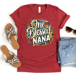 One Blessed Nana Floral Women's T-Shirt