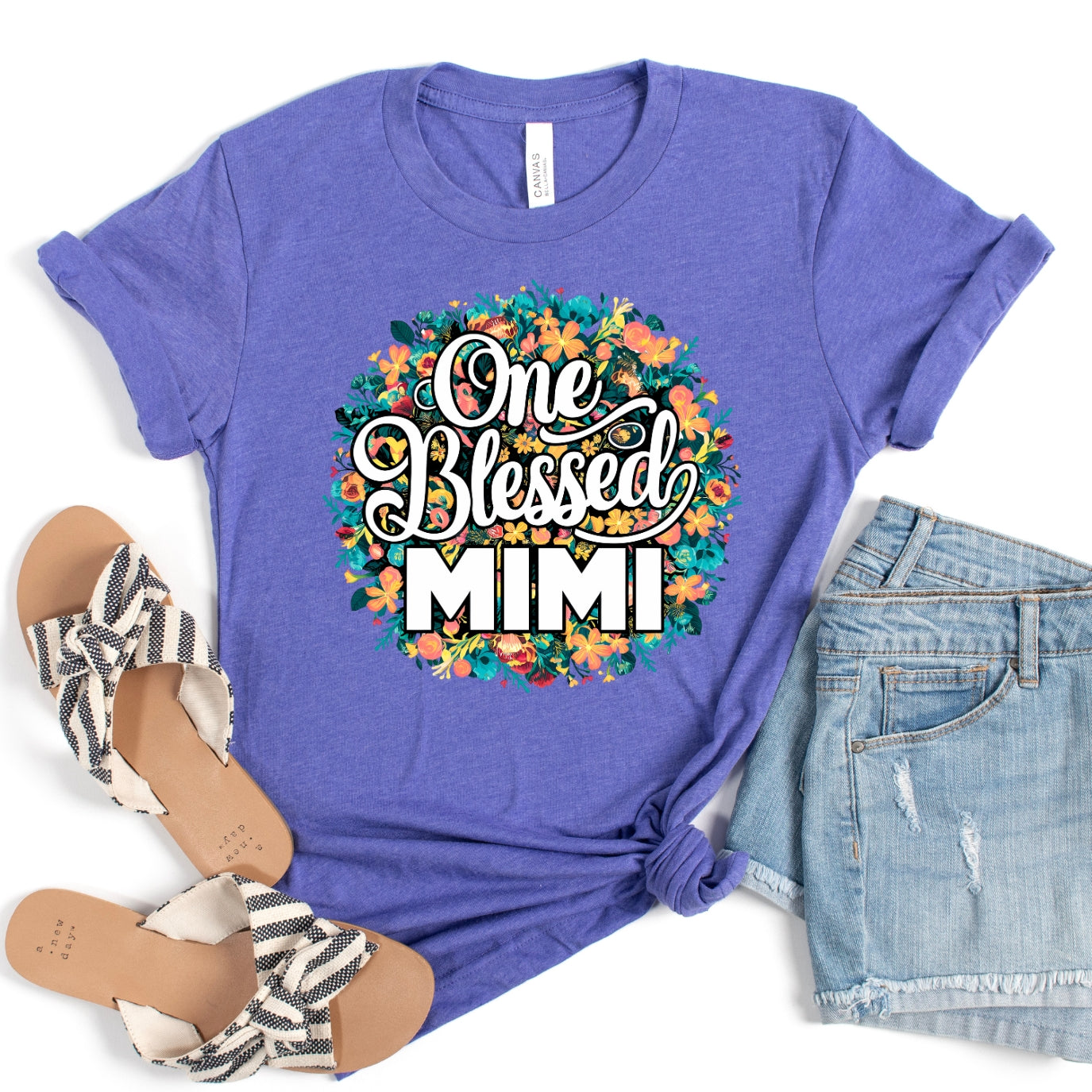 One Blessed Mimi Floral Women's T-Shirt