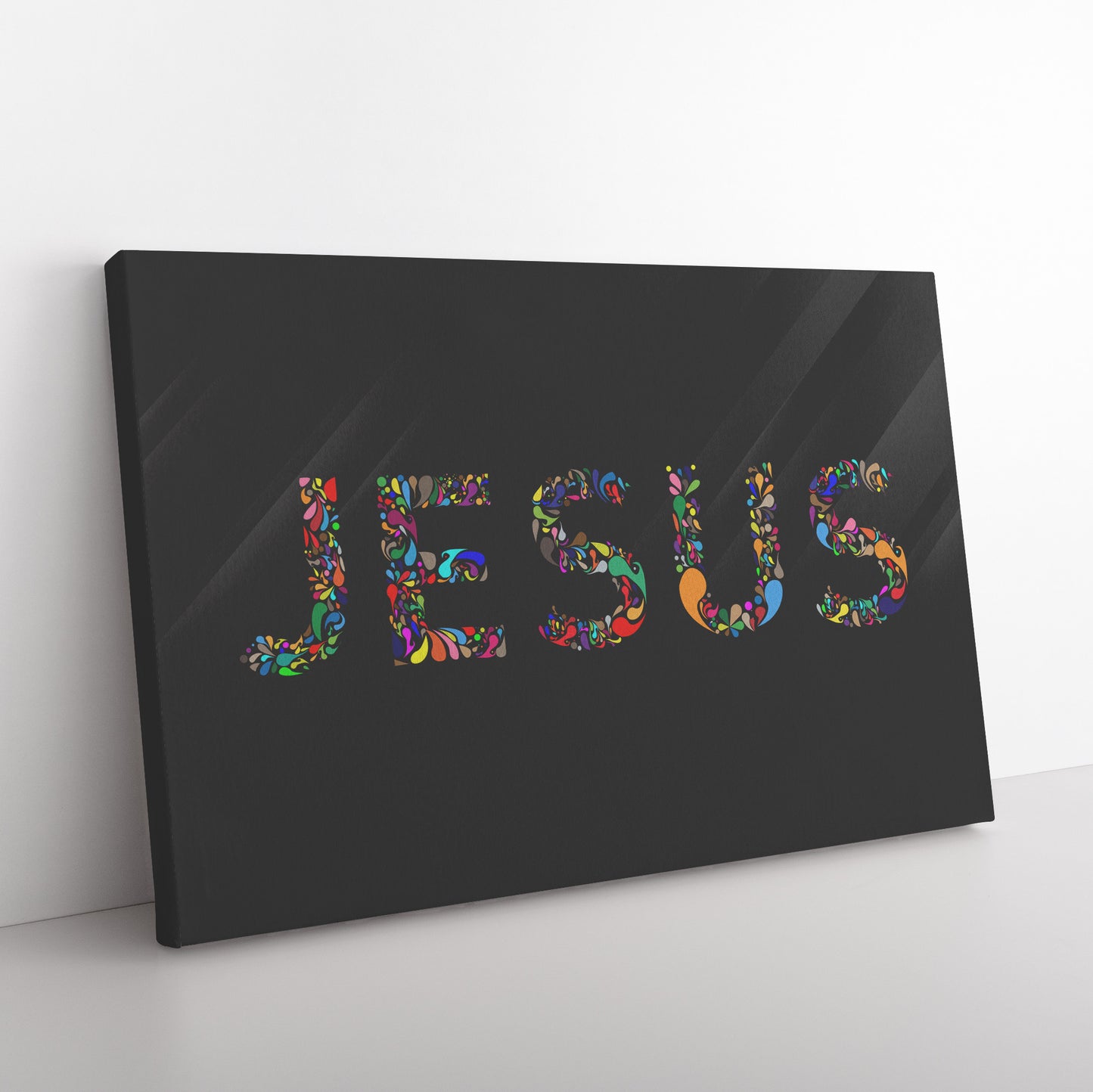 Jesus Colorful Premium Canvas