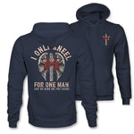 I Only Kneel For One Man And He Died On The Cross Men's Hoodie