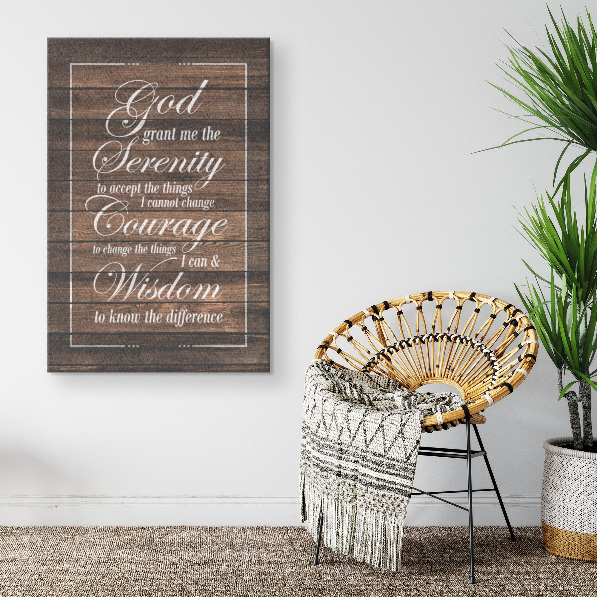 Serenity prayer top wall art