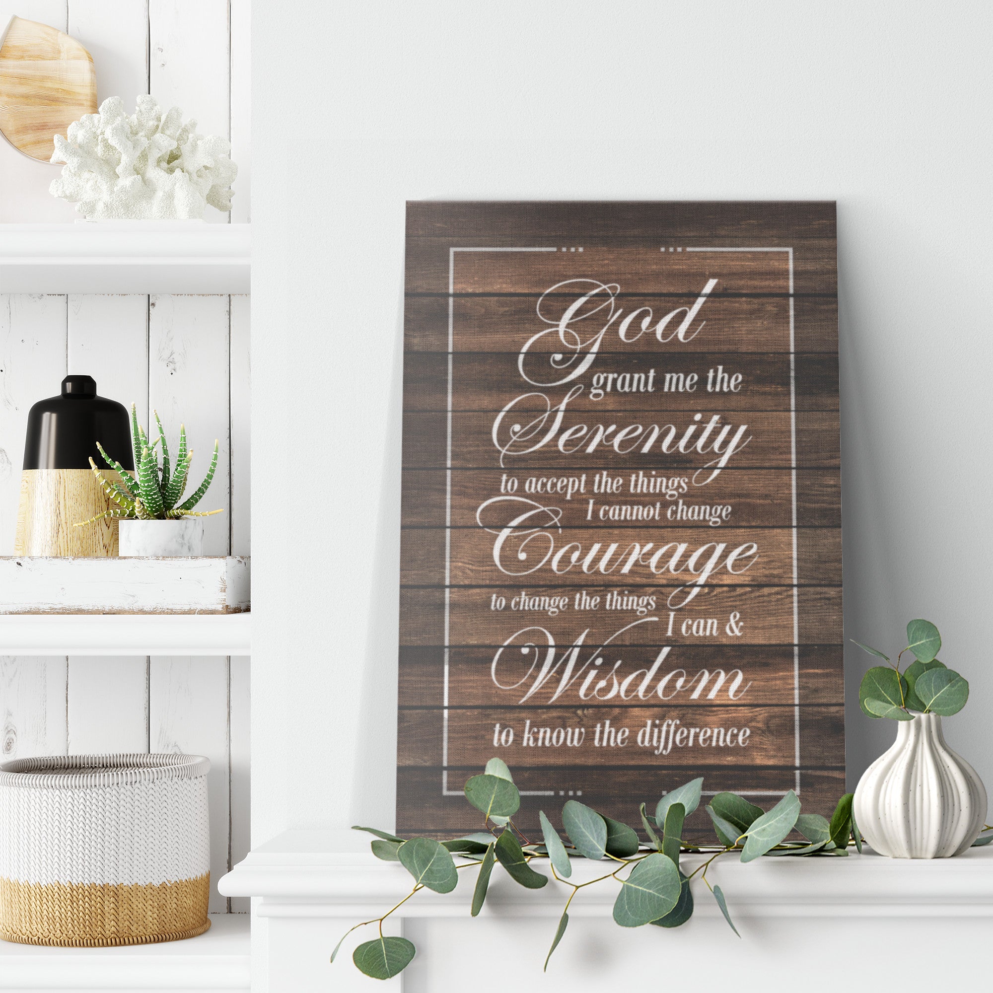 Serenity prayer shop wall art