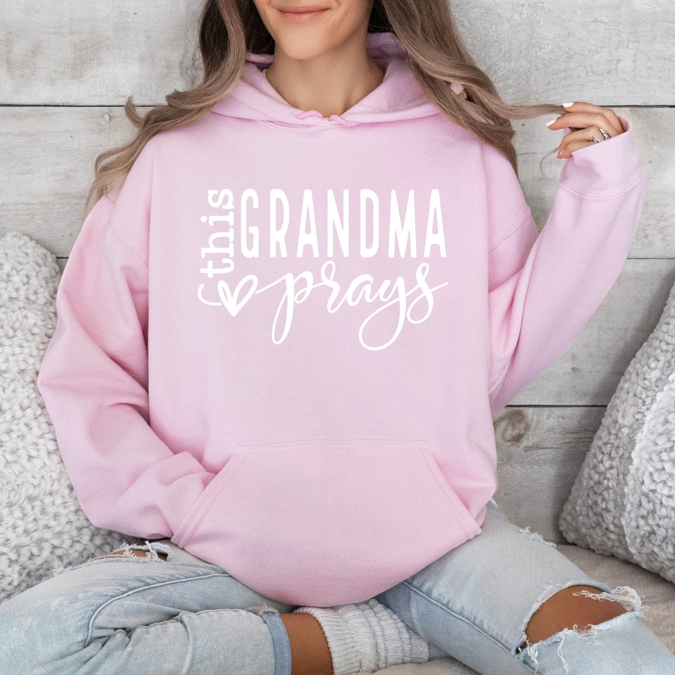 This Grandma Prays Women's Hoodie