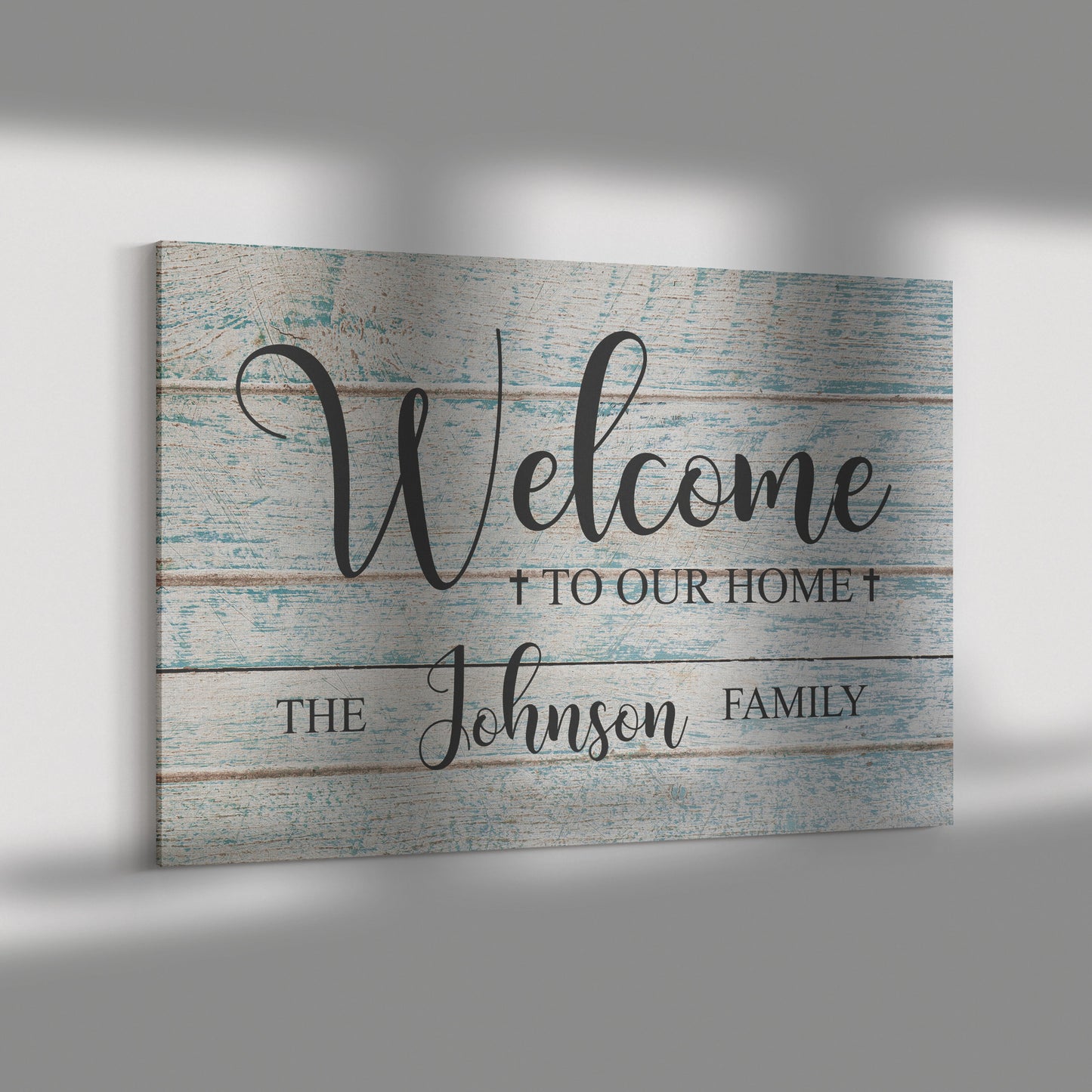Welcome To Our Home Personalized Premium Canvas