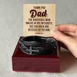 Dad Premium Men's Cross Bracelet