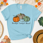 Thankful Grateful Blessed Women's Fall T-Shirt