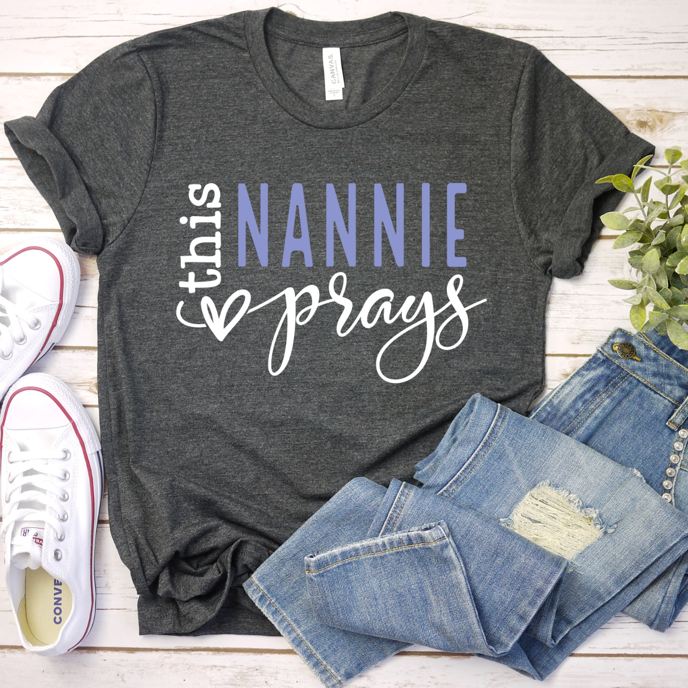 This Nannie Prays Women's T-Shirt