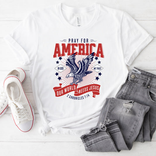 Pray For America Women's T-Shirt