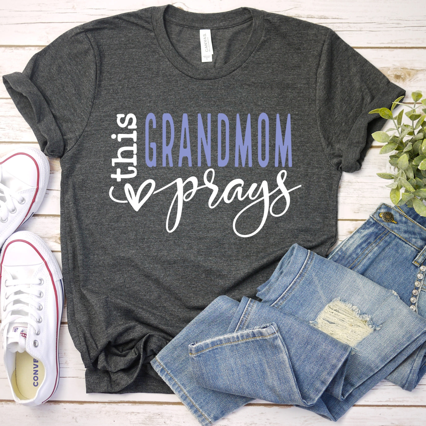 This Grandmom Prays Women's T-Shirt