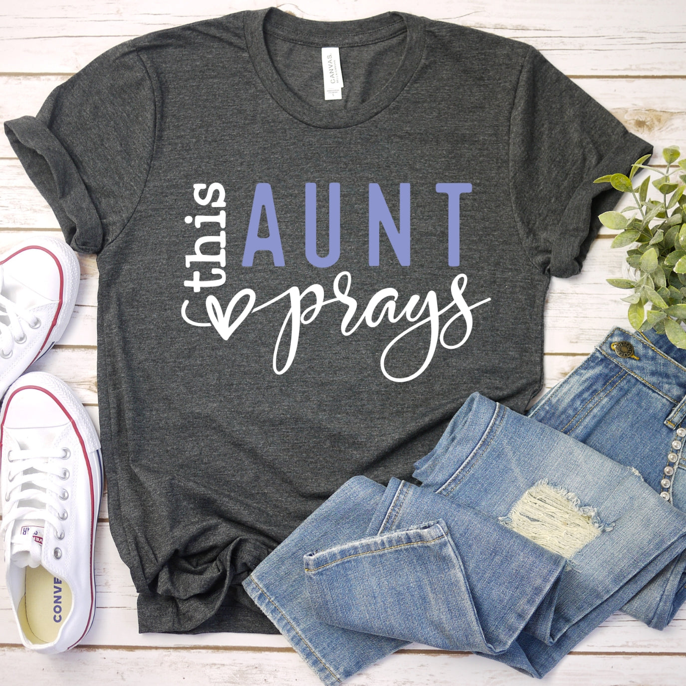 This Aunt Prays Women's T-Shirt
