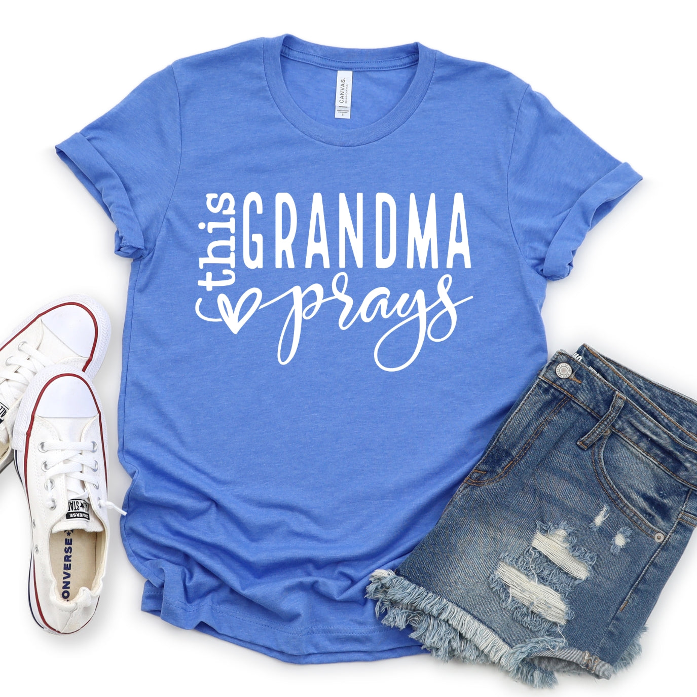 This Grandma Prays Women's T-Shirt