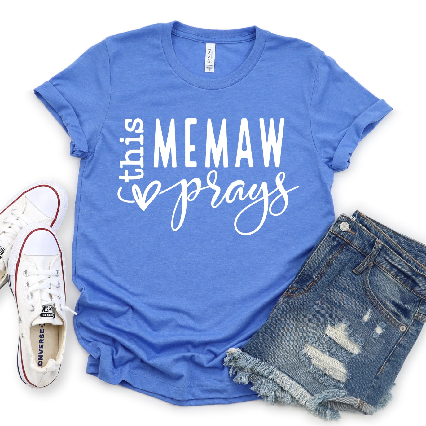 This MeMaw Prays Women's T-Shirt