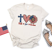 Faith Love Freedom Women's T-Shirt