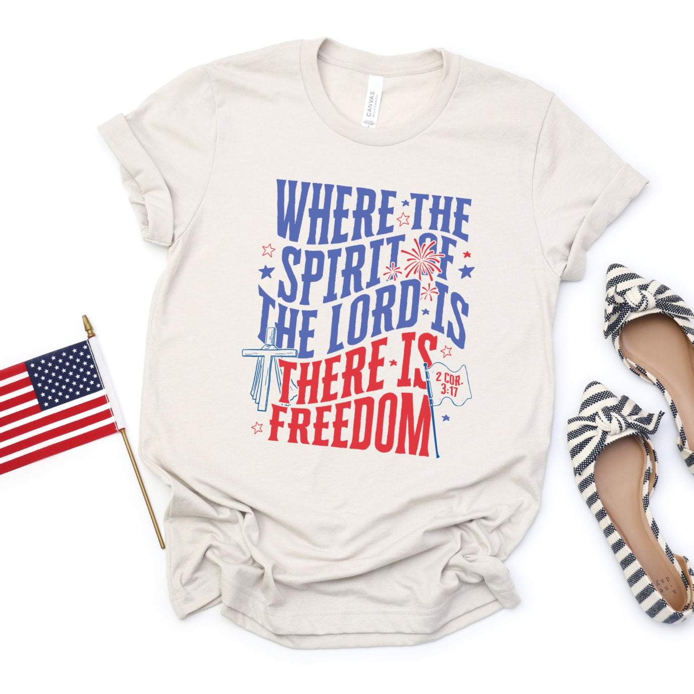 Where The Spirit Of The Lord Is There Is Freedom Women's T-Shirt