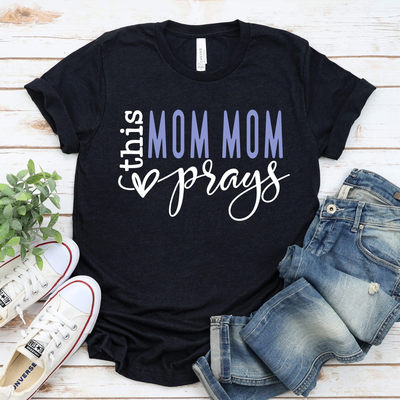 This Mom Mom Prays Women's T-Shirt