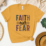 Faith Over Fear Print Women's T-Shirt