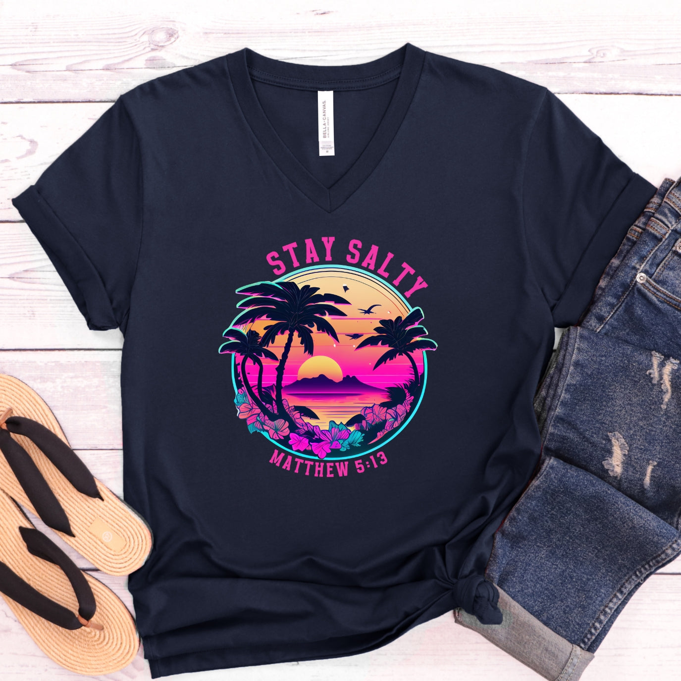 Stay Salty Women's V-Neck Shirt