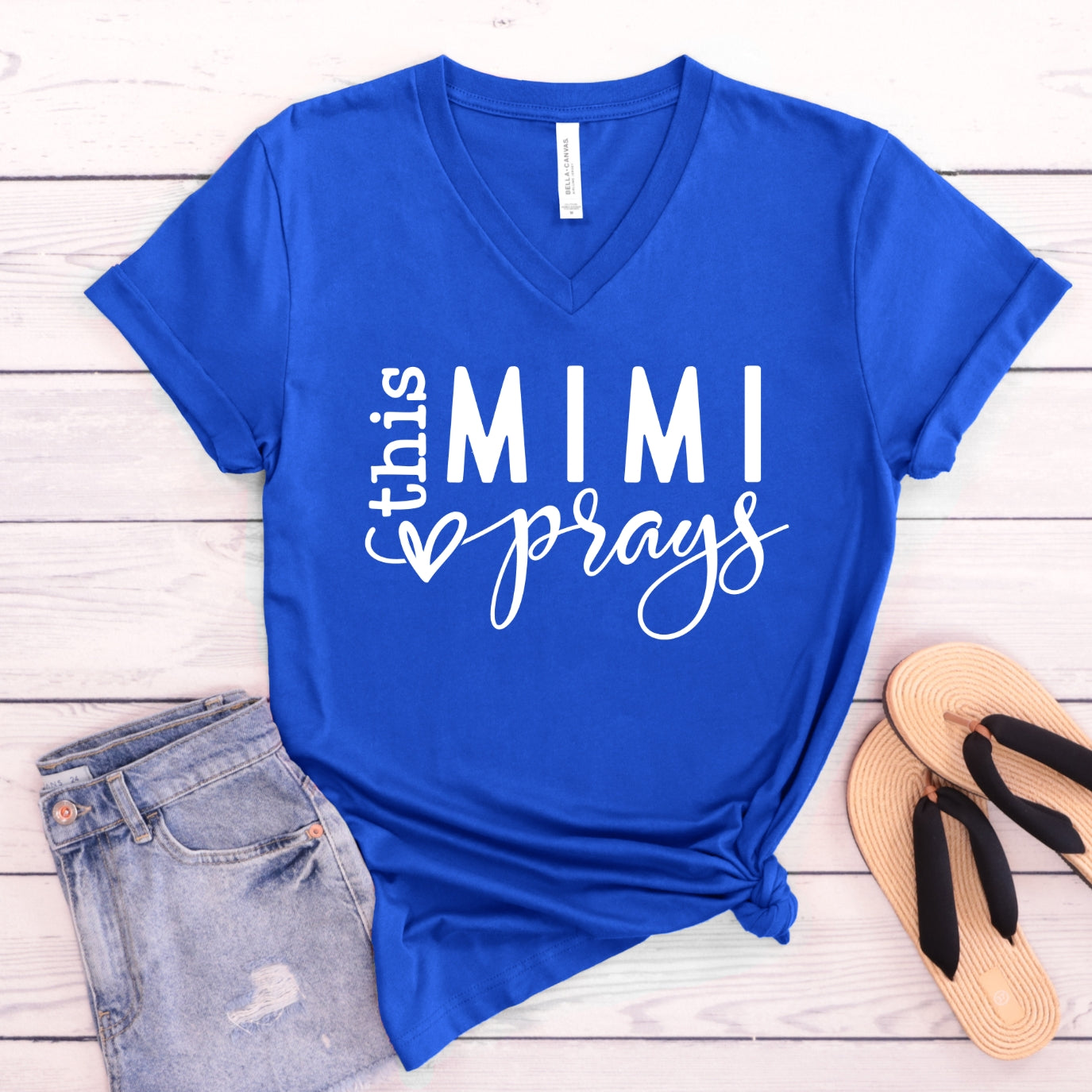 This MiMi Prays Women's V-Neck Shirt