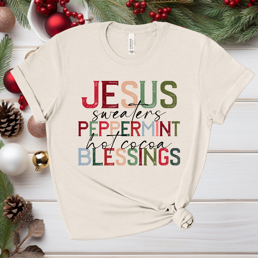 Jesus Christmas Blessings Women's T-Shirt