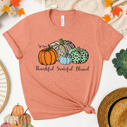 Thankful Grateful Blessed Women's Fall T-Shirt