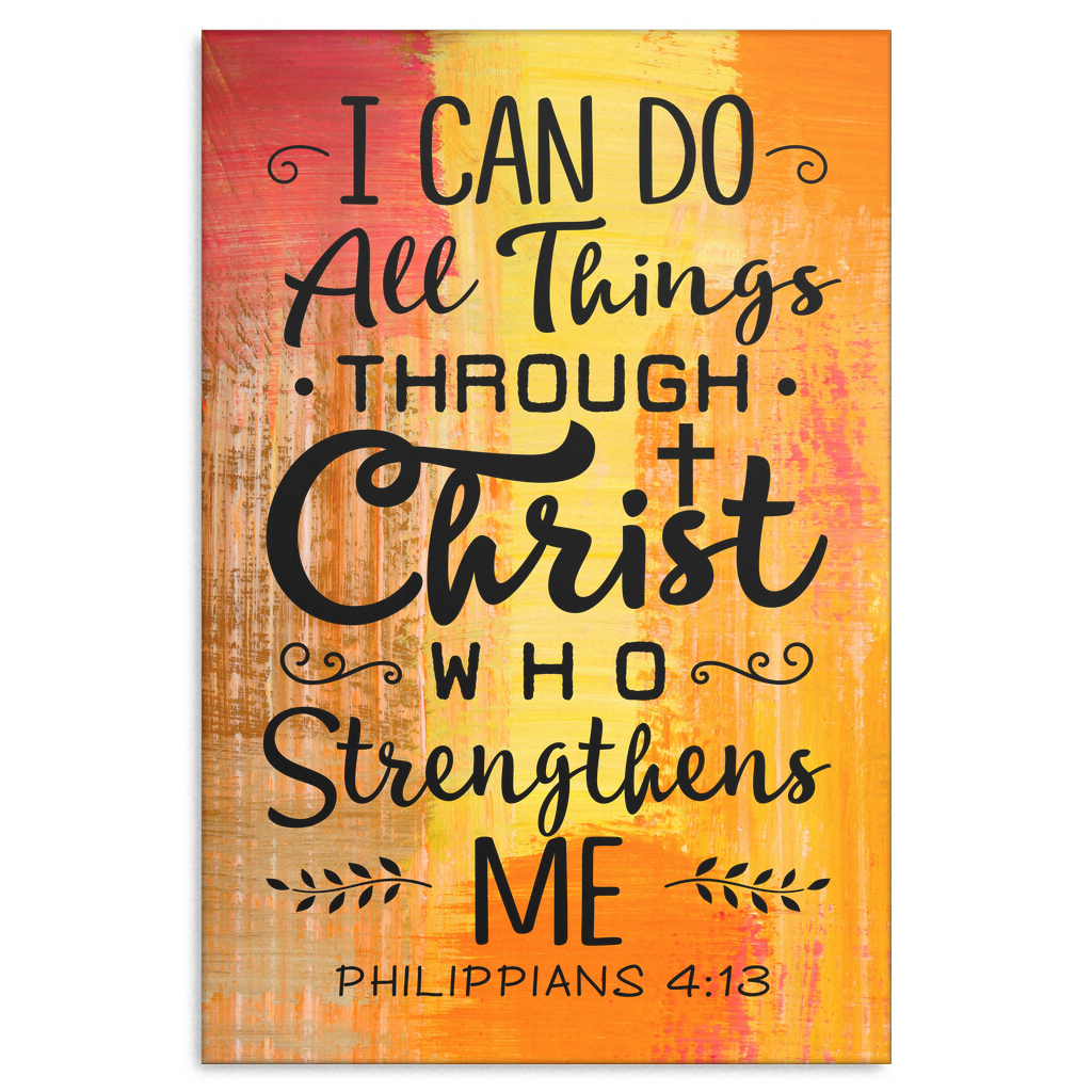 PHILIPPIANS 4:13 PREMIUM CANVAS
