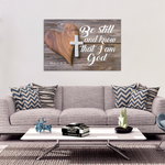 "Be Still And Know That I Am God" Premium Canvas