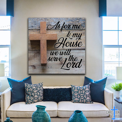 as for me and my house we will serve the lord canvas