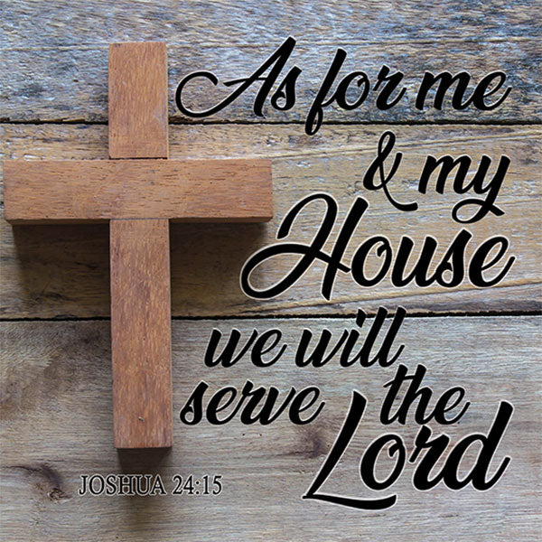 "We Will Serve the Lord" Premium Canvas