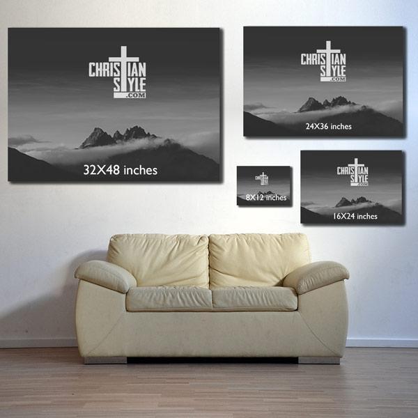 "In The Morning When I Rise Give Me Jesus" Premium Canvas