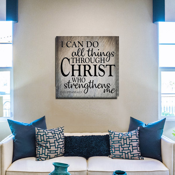 I Can Do All Things - Premium Square Canvas