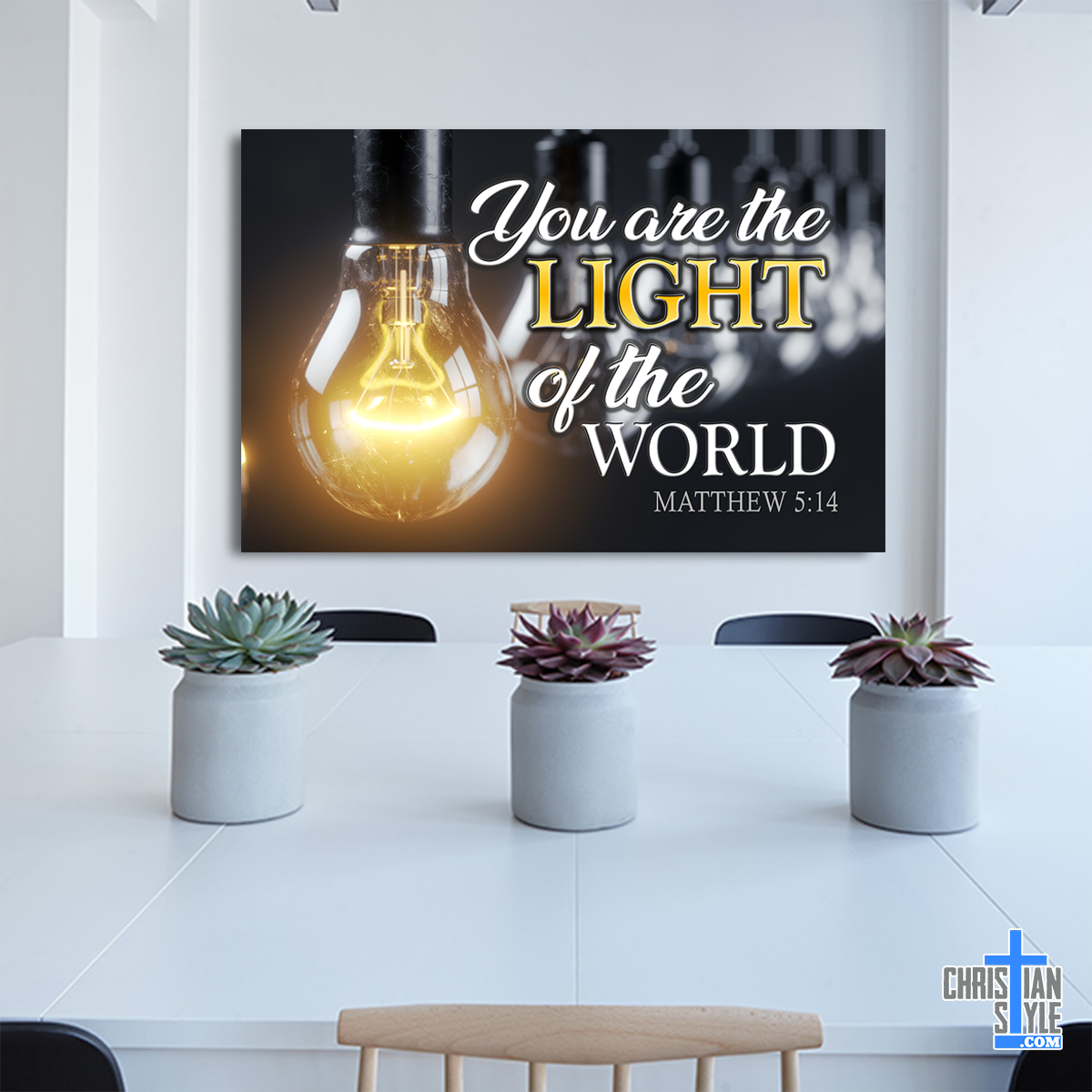 "You Are The Light of The World" Premium Canvas