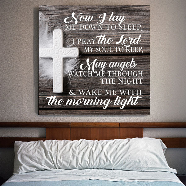 Now I Lay Me Down to Sleep, I Pray the Lord My Soul to Keep canvas wall art